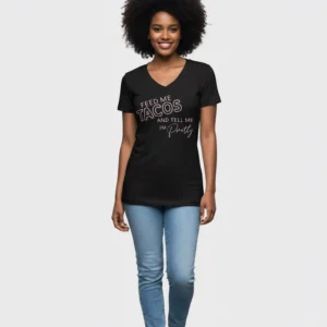 Feed Me Tacos - V Neck Shirt